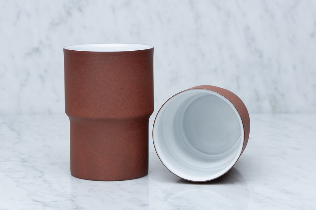 Stapelbara bruna keramikmuggar 3 dl 