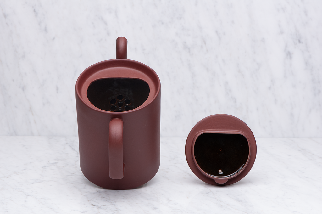 Tekanna 1,1 liter brun med locket av