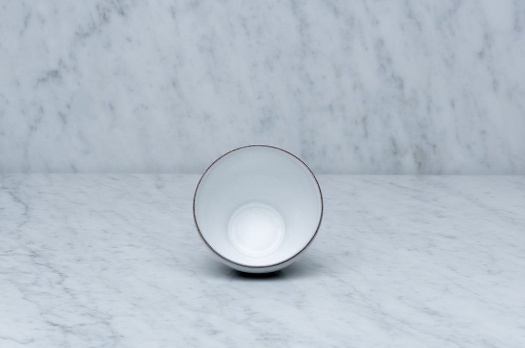 Vit keramikskål 13 cm diameter insida