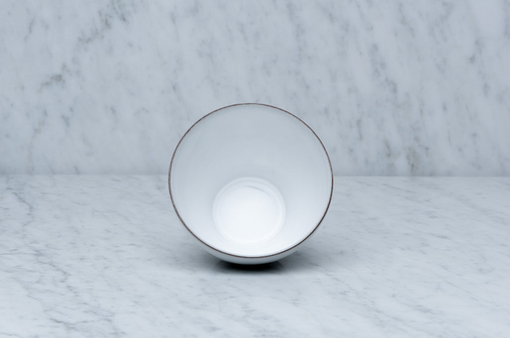 Vit keramikskål 13 cm diameter insida